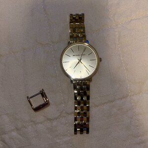 Michael Kors Gold Women's Watch with Small Diamonds
